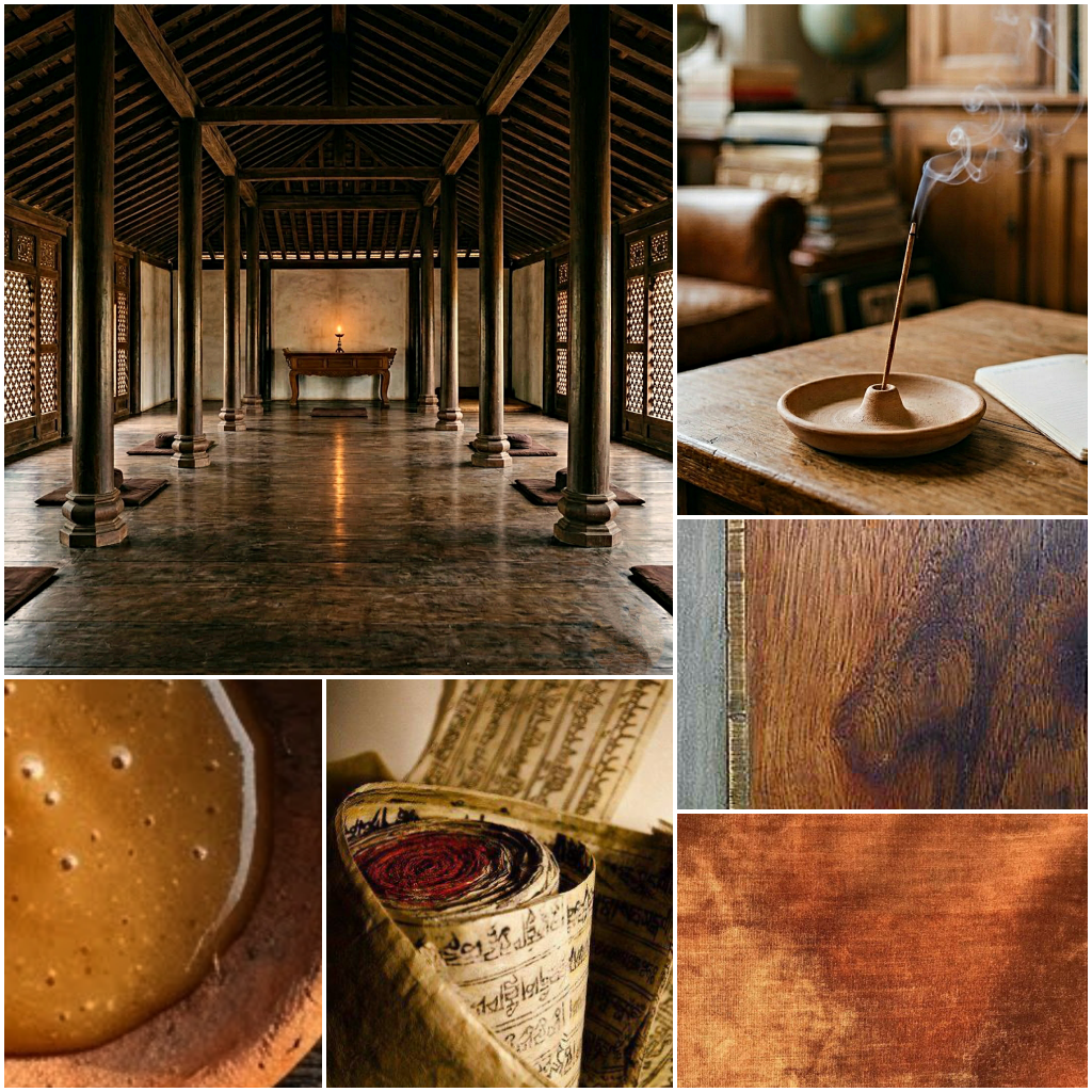 A moodboard for Sandalwood
